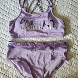 Justice Girls Bikini size 18 Mermaid